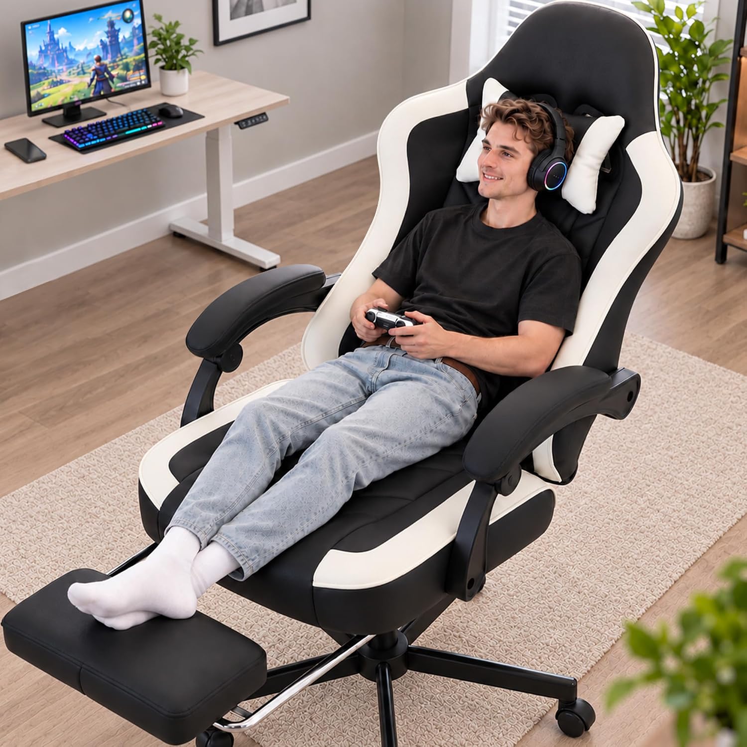 Office Chair Cushion - Office Desk Computer Gaming Chair for