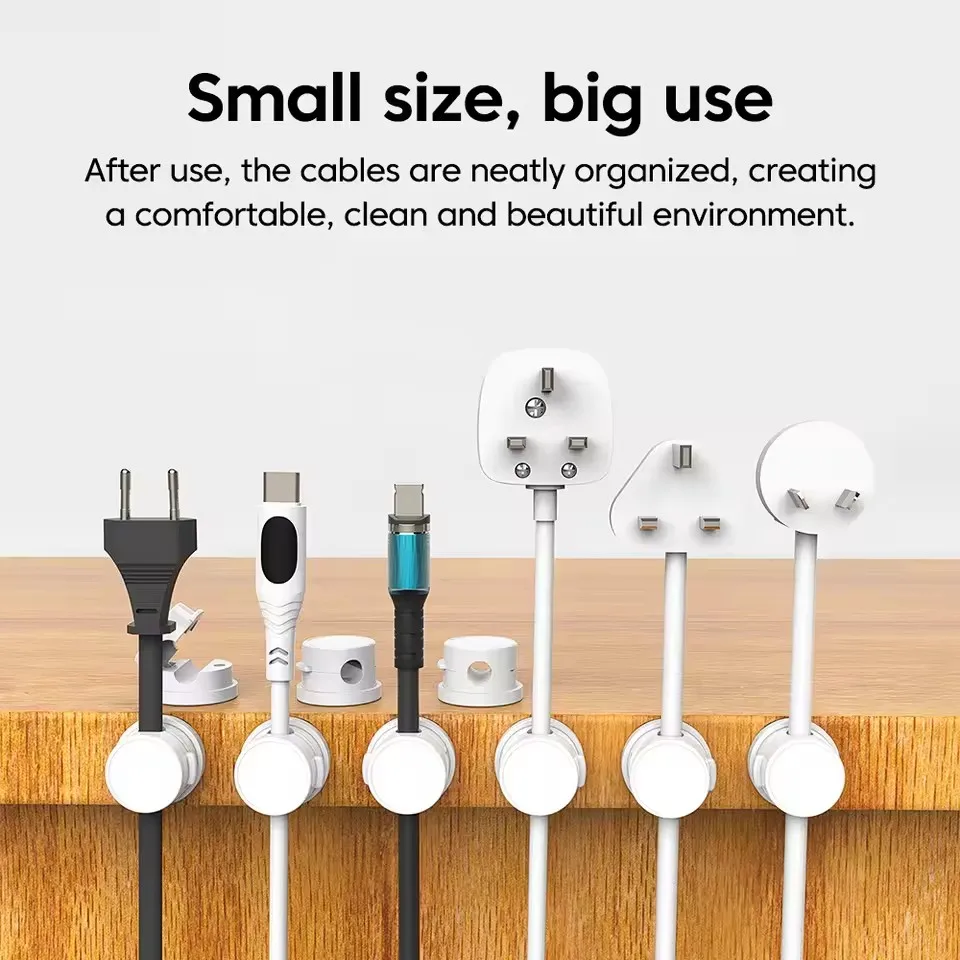 360 Rotation Magnetic Cable Cl - Desk Organizer 评论和价格