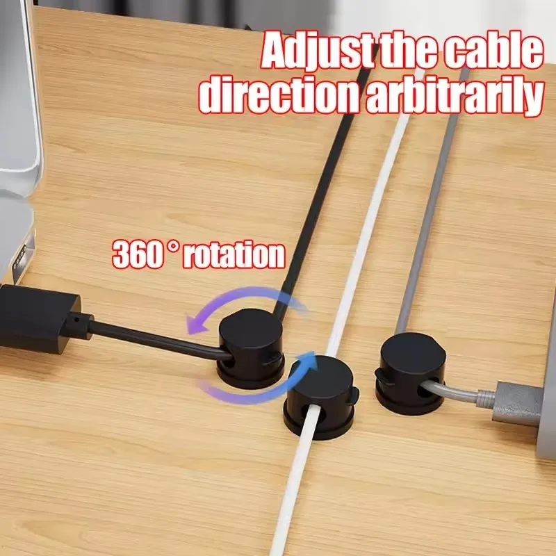 360 Rotation Magnetic Cable Cl - Desk Organizer 评论和价格