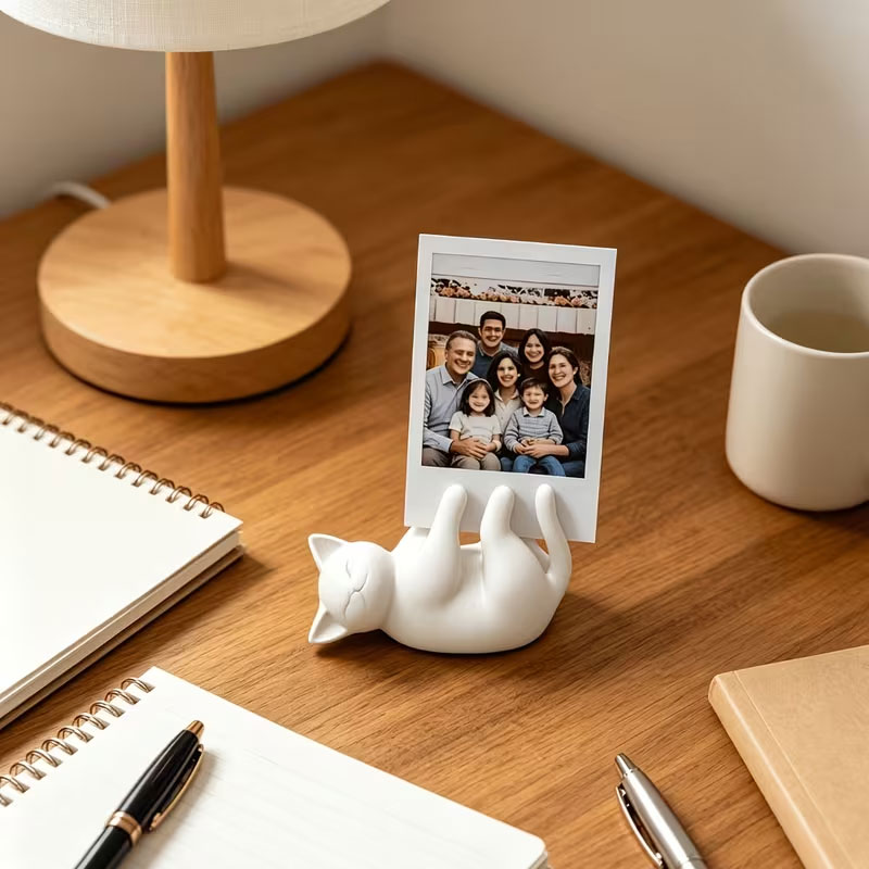 Cute white cat backrest stand, - Office Furniture Brands 评论和价格