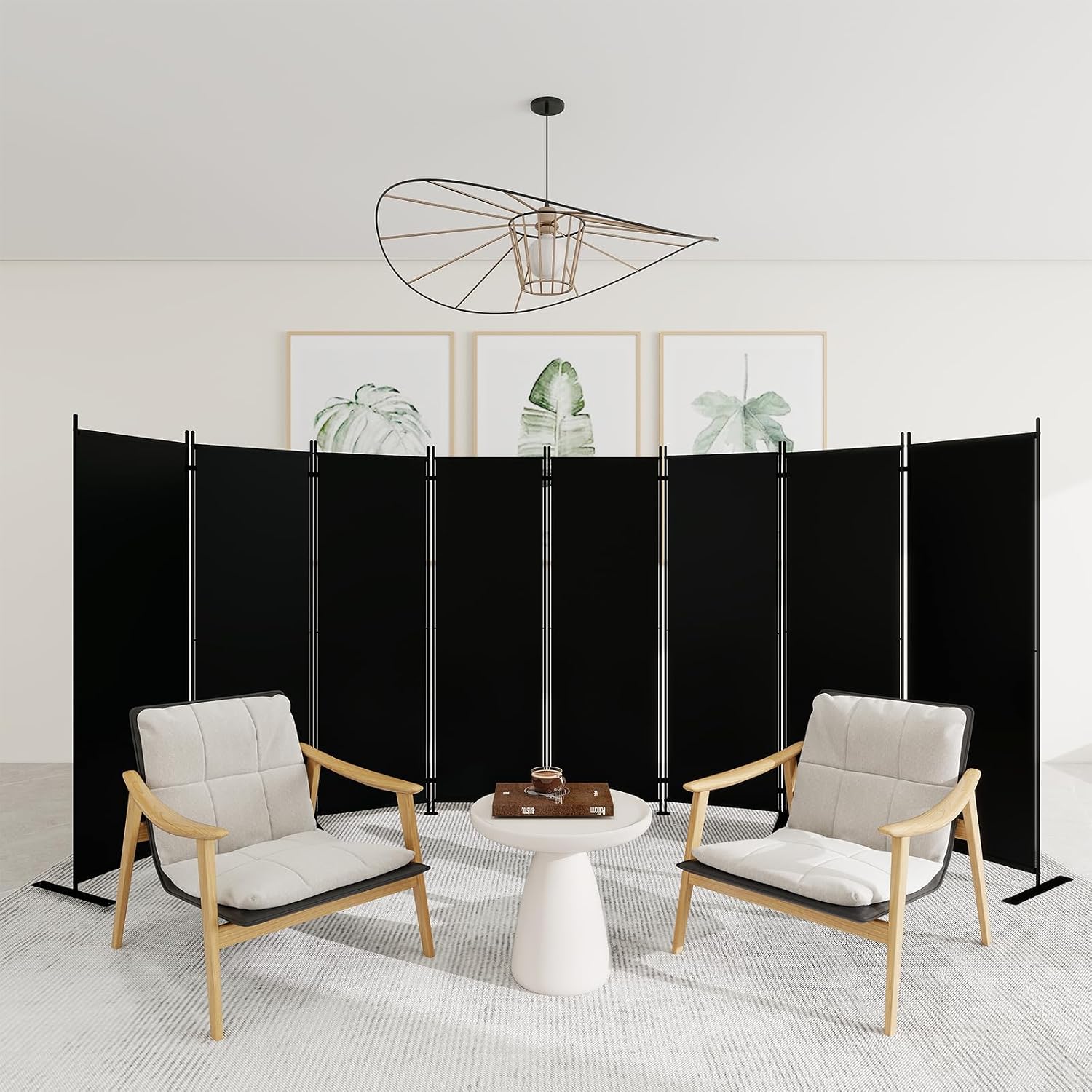 8 Panel Folding Room Divider 6 - Partition Screen Divider 评论和价格