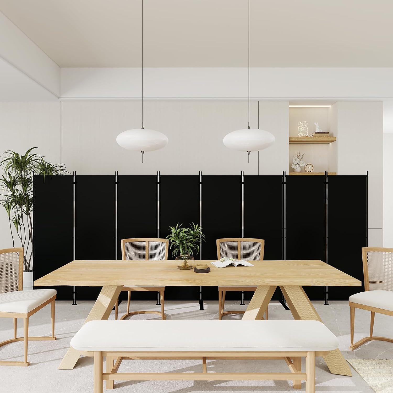 8 Panel Folding Room Divider 6 - Partition Screen Divider 评论和价格