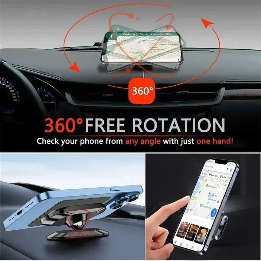 360° Magnetic Car Phone Holder - Mobile Pedestal Cabinet 评论和价格