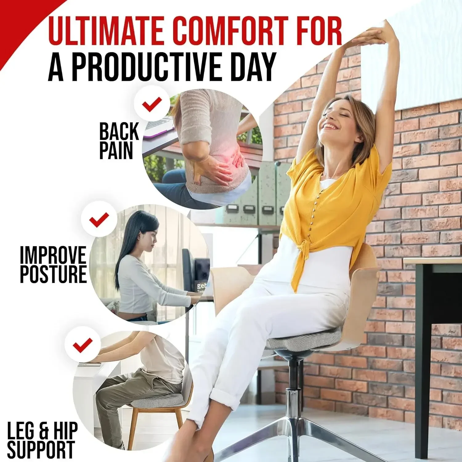 Car Seat Cushion Office Memory - Office Chair Cushion 评论和价格