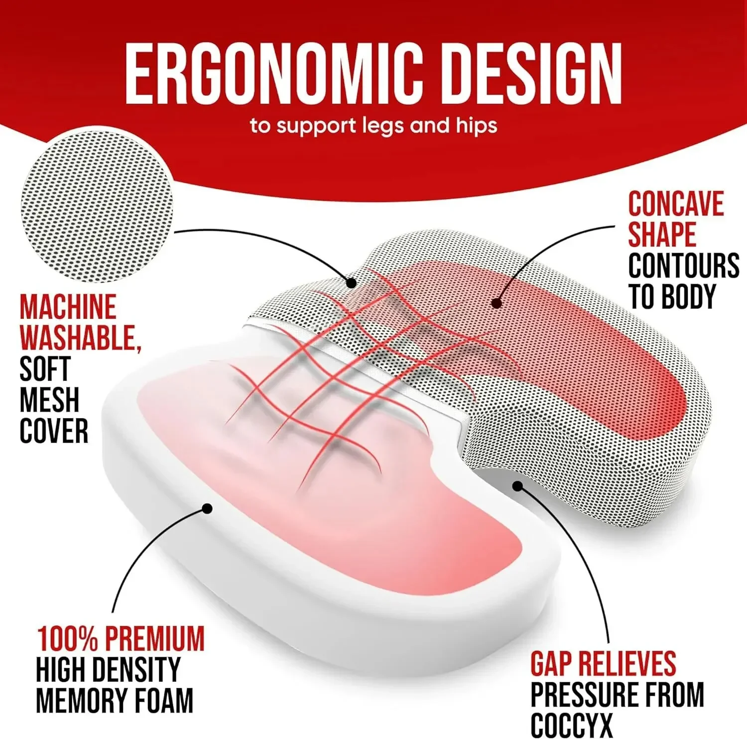 Car Seat Cushion Office Memory - Office Chair Cushion 评论和价格