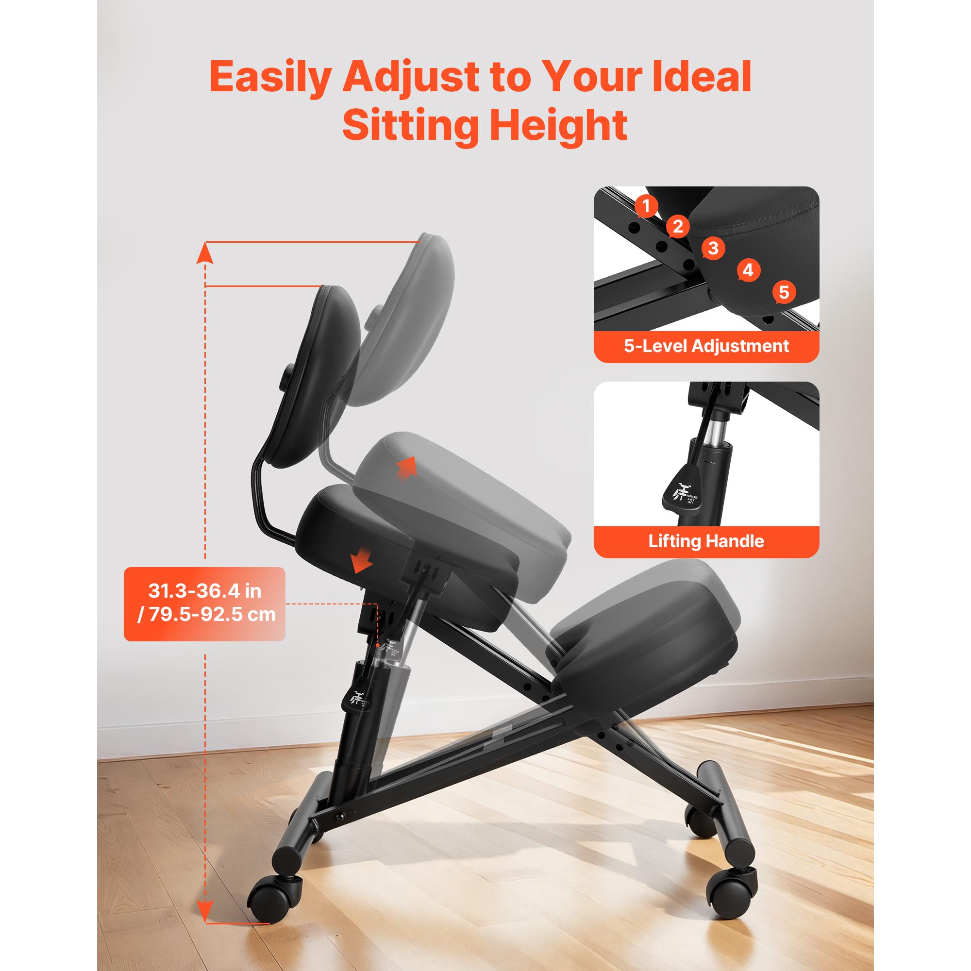 Ergonomic Kneeling Chair with  - Office Chair 评论和价格