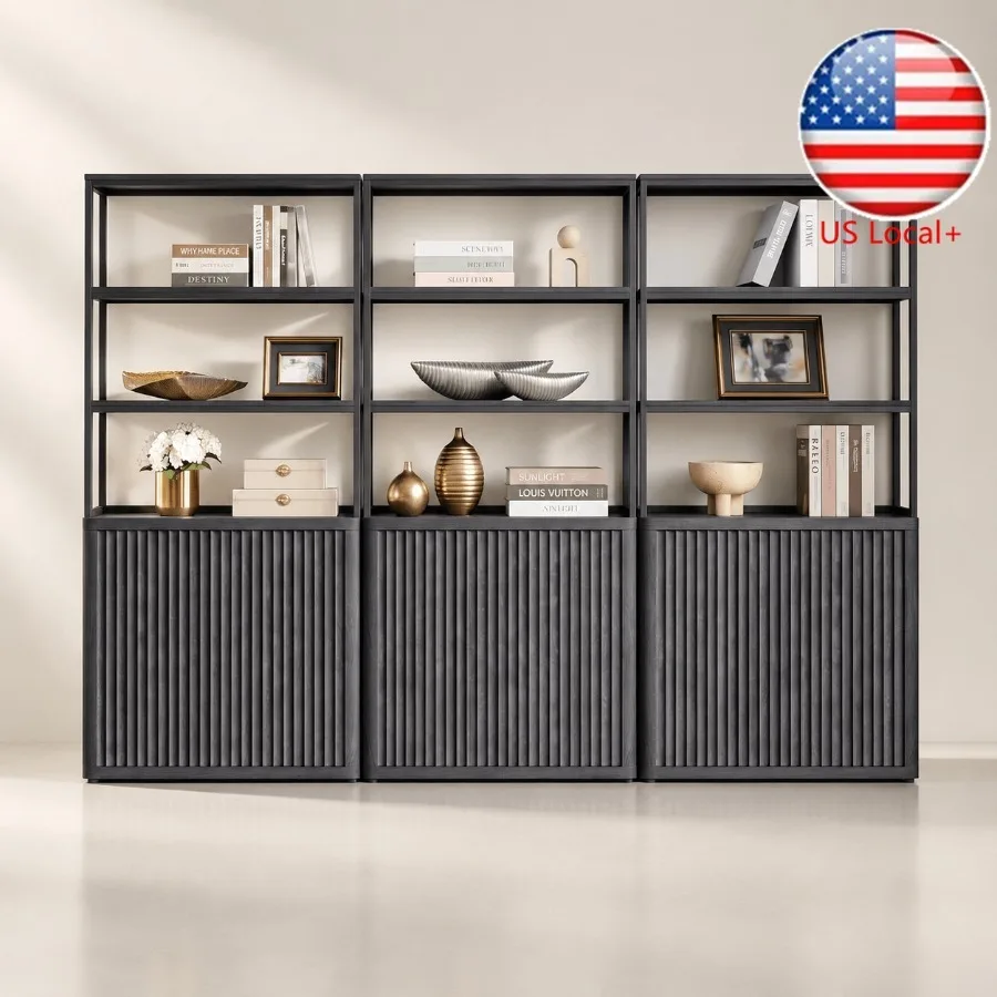 71 Tall Book Shelf with Doors, - Bookshelf 评论和价格