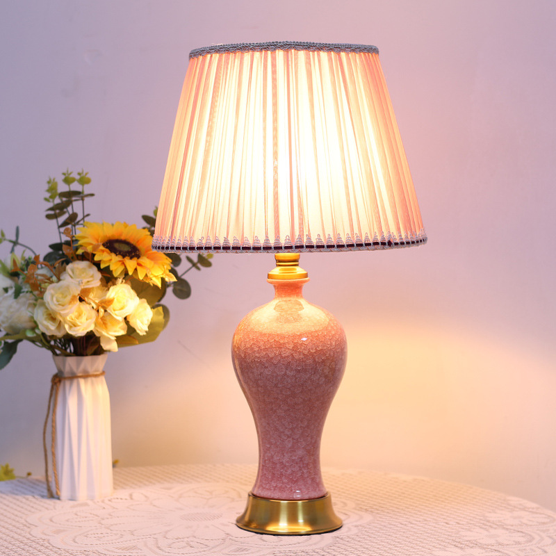 Jingdezhen ceramic vase desk l - Desk Lamp 评论和价格