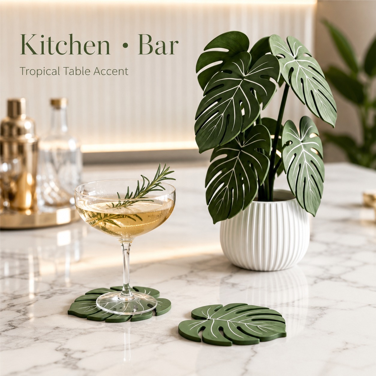 Monstera Plant Coasters 3D Pri - Office Furniture Brands 评论和价格