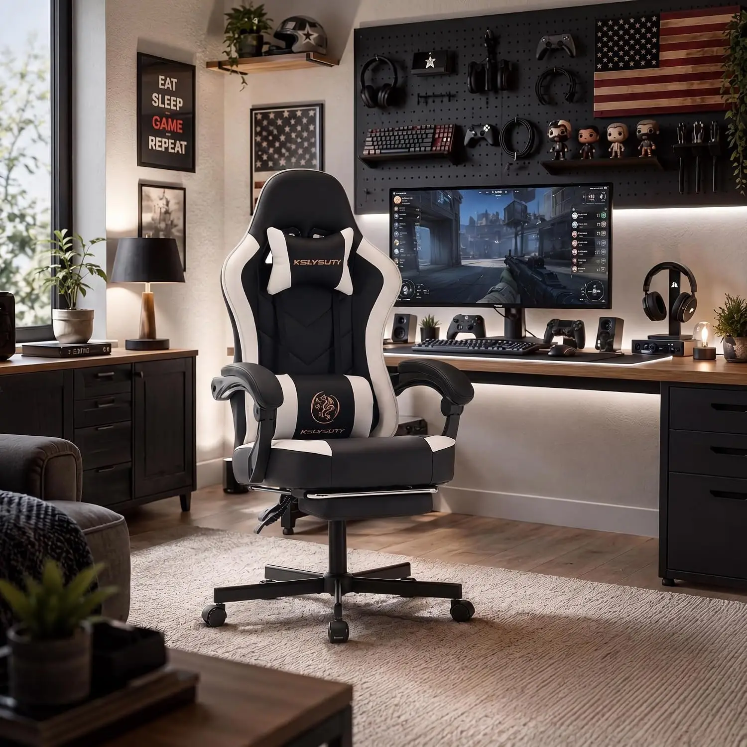 Desk Computer Gaming Chair - H - Office Chair Cushion 评论和价格
