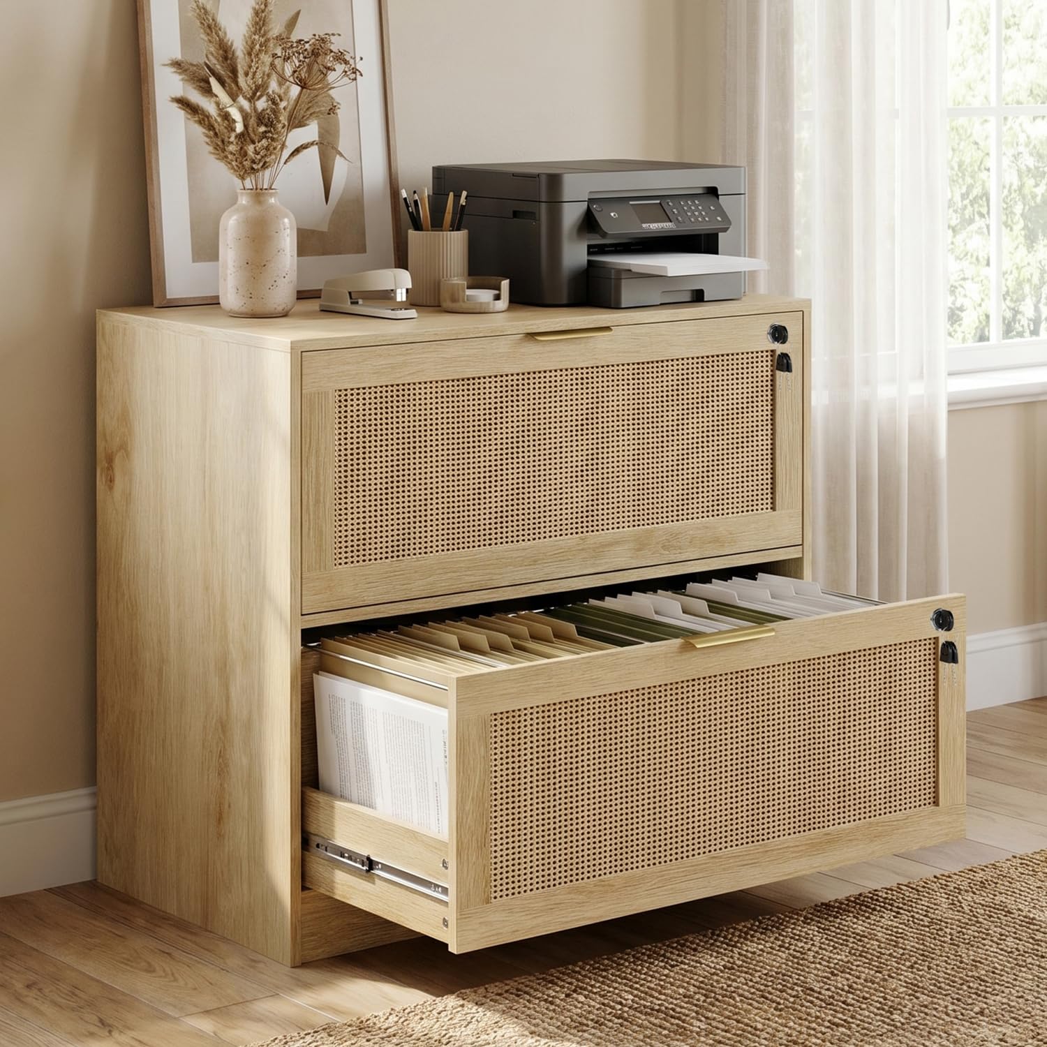 2 Drawer File Cabinet with Loc - Printer Stand 评论和价格