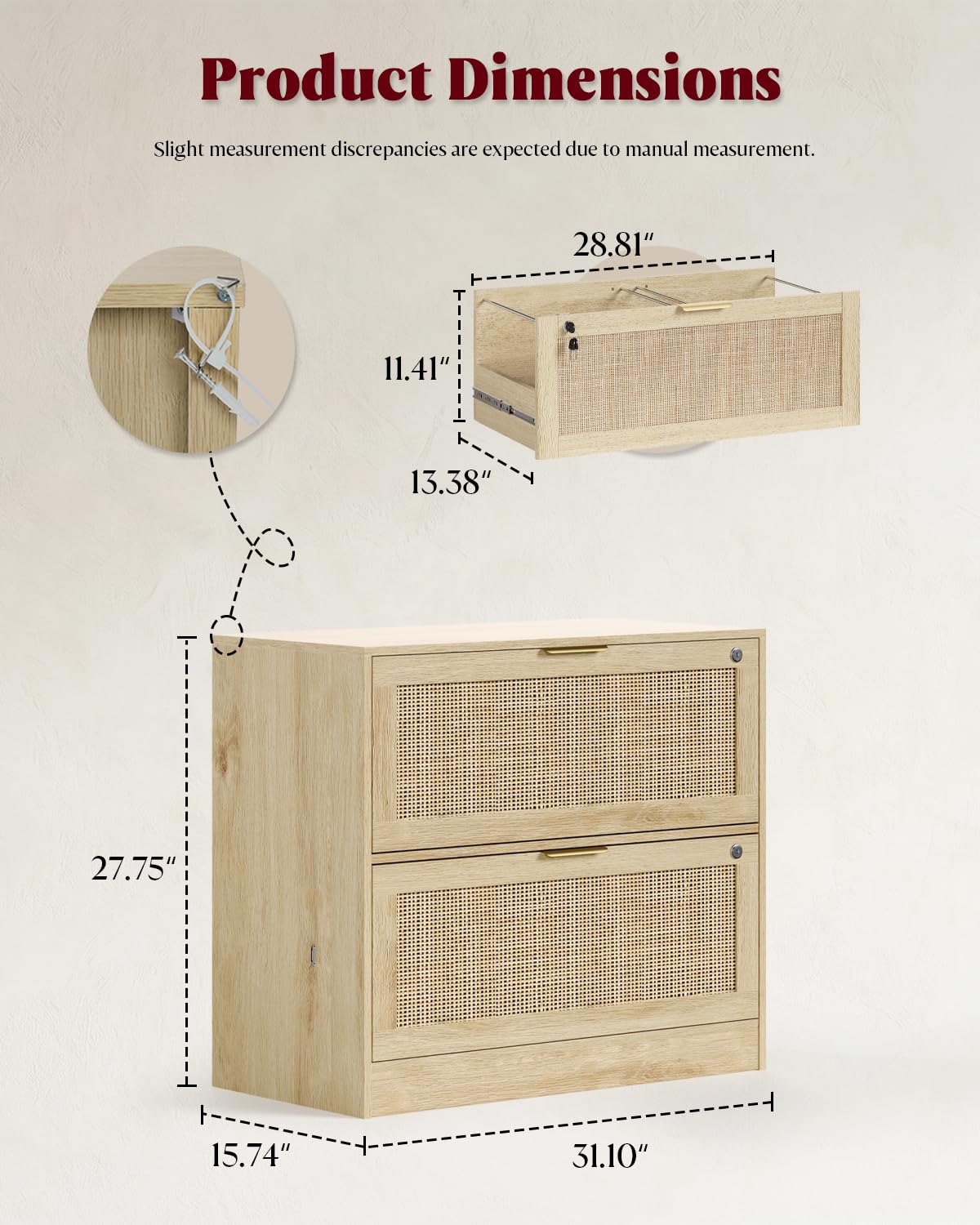 2 Drawer File Cabinet with Loc - Printer Stand 评论和价格