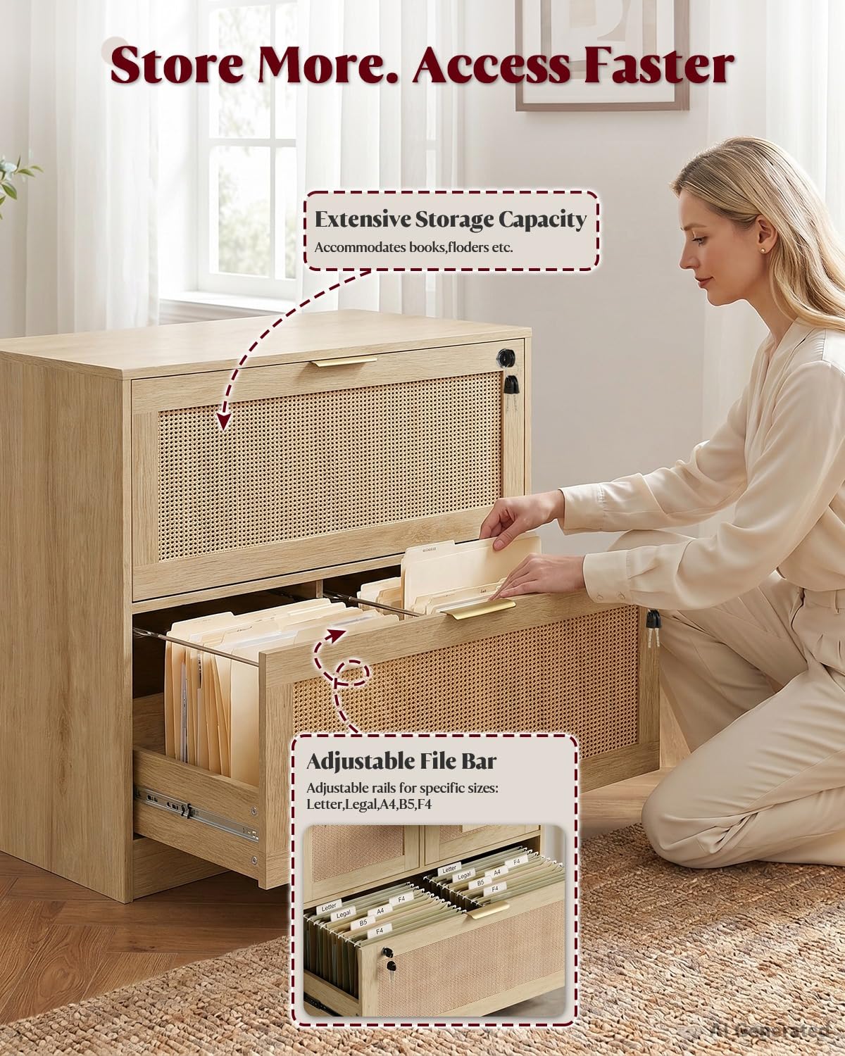 2 Drawer File Cabinet with Loc - Printer Stand 评论和价格