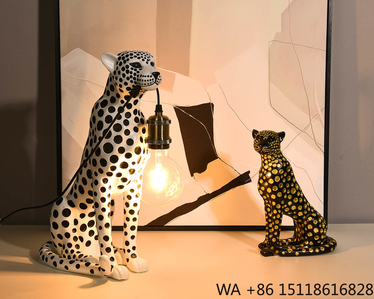 Modern Art Animal Leopard Resi - Office Furniture Brands 评论和价格