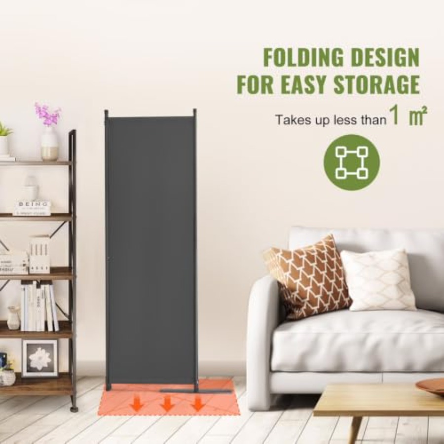 4-Panel Cloth Room Divider Fol - Partition Screen Divider 评论和价格