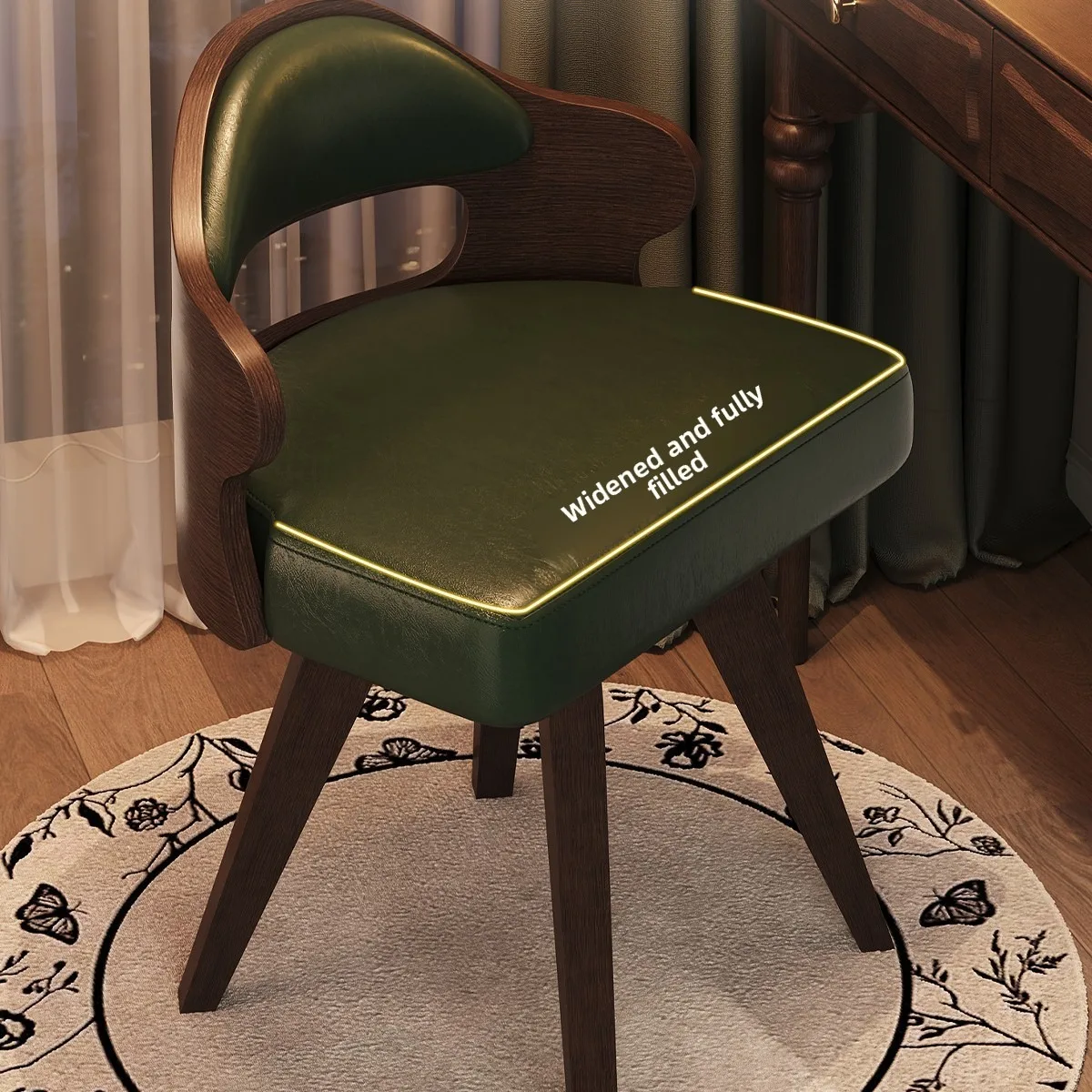 Vintage style solid wood dress - Office Chair Cushion 评论和价格