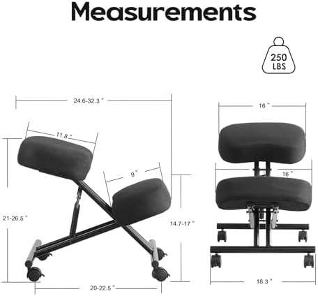 Kneeling Chair Linen Ergonomic - Office Chair 评论和价格
