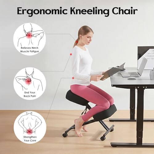 Kneeling Chair Linen Ergonomic - Office Chair 评论和价格
