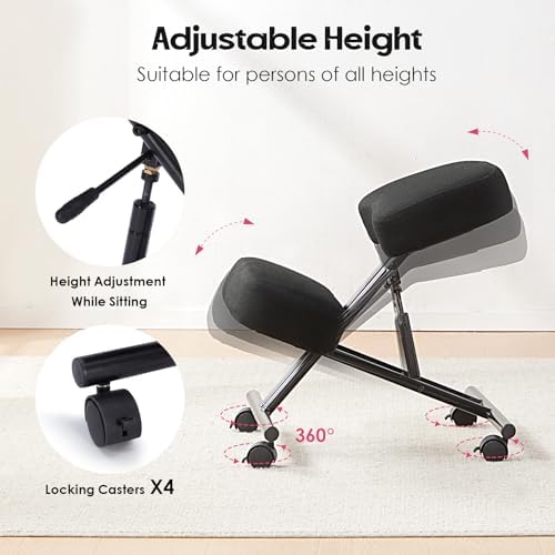Kneeling Chair Linen Ergonomic - Office Chair 评论和价格