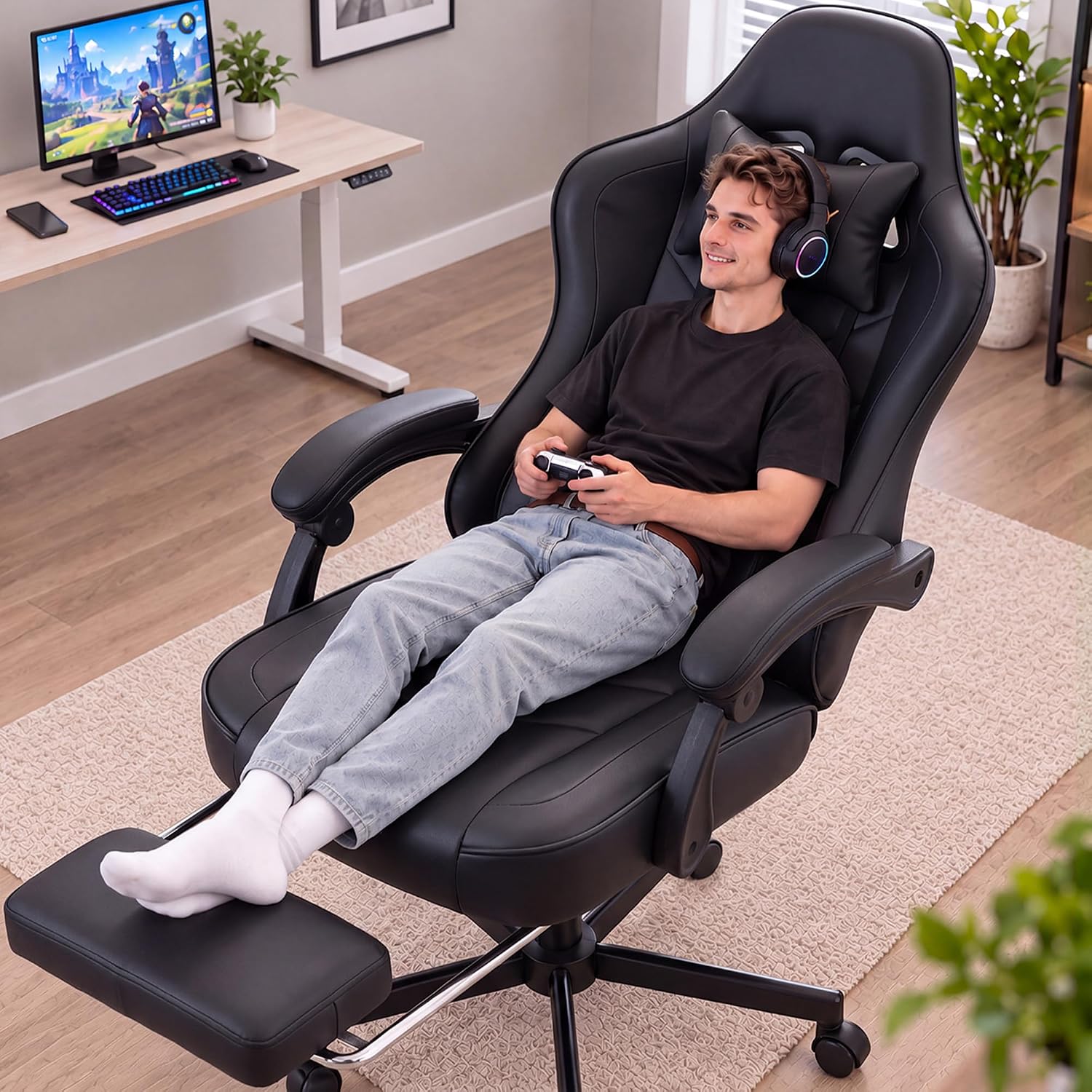 Office Desk Computer Gaming Ch - Office Chair Cushion 评论和价格